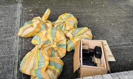 Decomisan 35 paquetes de droga
