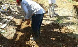 Habitantes de Donoso estn felices por la construccin del muro de contencin