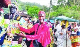 Al ritmo del tambor congo celebraron el Festival de mscaras y bailes de diablos