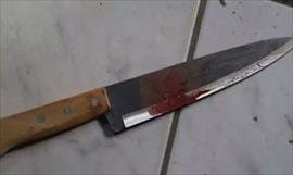 Hombre resulta herido por arma blanca