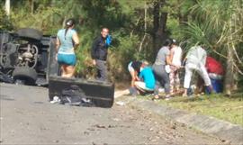 Grave accidente se registró en la interamericana dejando un muerto y un herido de gravedad