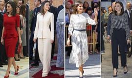 Para los premios Prncipe de Asturias 2018 la Reina Letizia luce prendas de Carolina Herrera