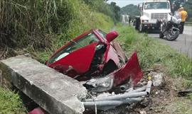 Muri hombre en accidente de trnsito