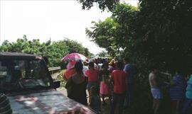 La gente de Pacora sali a protestar exigiendo el suministro de agua potable