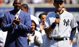 Derek Jeter y Larry Walker al saln de la fama del bisbol