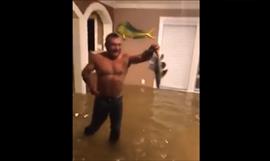 Huracn Harvey deja a su paso presunta criatura marina misteriosa