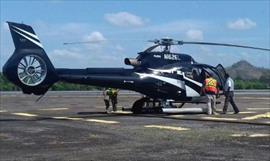 Denuncian traslado de helicptero de la familia de Martinelli a Mxico