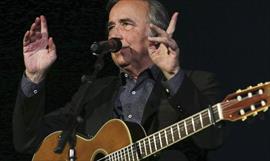 Presentan disco de Serrat & Sabina en Luna Park