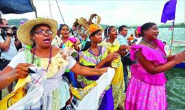 Festival de la Pollera Congo fue un gran despliegue de color