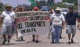 Transportistas iniciaron una caminata desde Vigu hasta la Ciudad de Panam