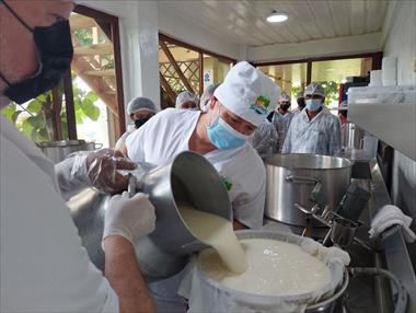 Cobre Panamá organizó un taller de capacitación para pequeños productores de queso mozzarella de búfala