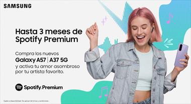 Aprende a canjear y activar el beneficio de Spotify Premium gratuito en los nuevos modelos  de la serie Galaxy A